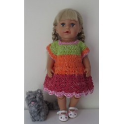 gehaakte jurk baby born 43cm