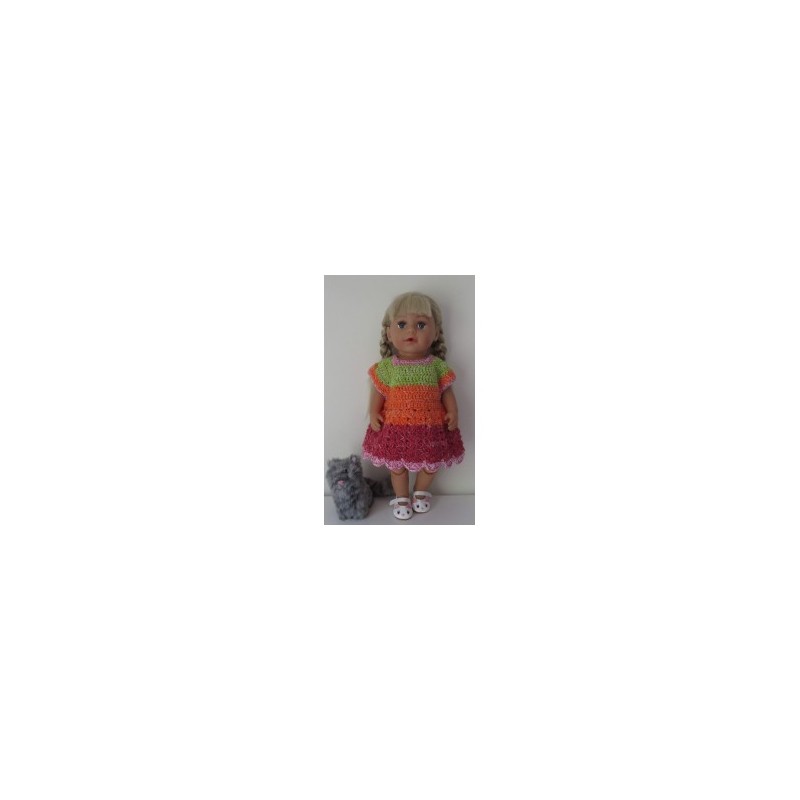 gehaakte jurk baby born 43cm