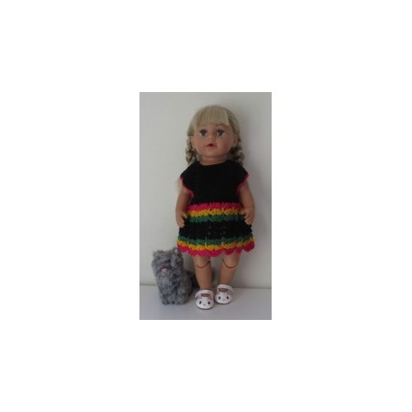 gehaakte jurk baby born 43cm