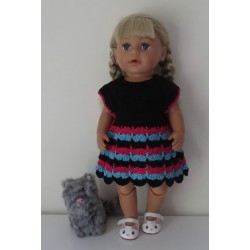 gehaakte jurk baby born 43cm