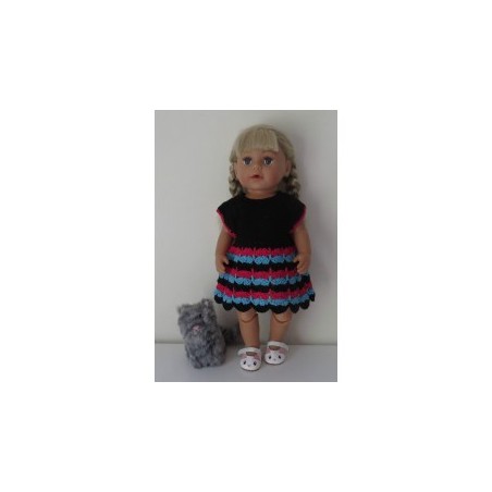 gehaakte jurk baby born 43cm