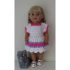 gehaakte jurk baby born 43cm