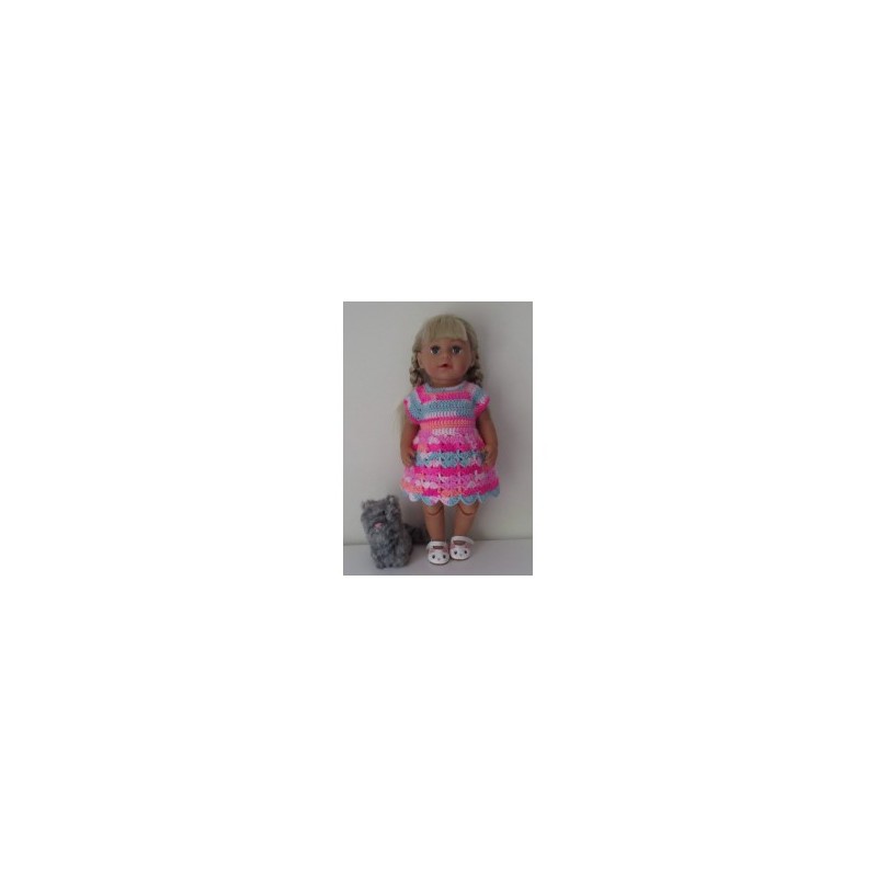 gehaakte jurk baby born 43cm