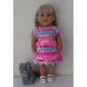 gehaakte jurk baby born 43cm