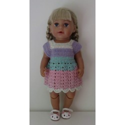 gehaakte jurk baby born 43cm