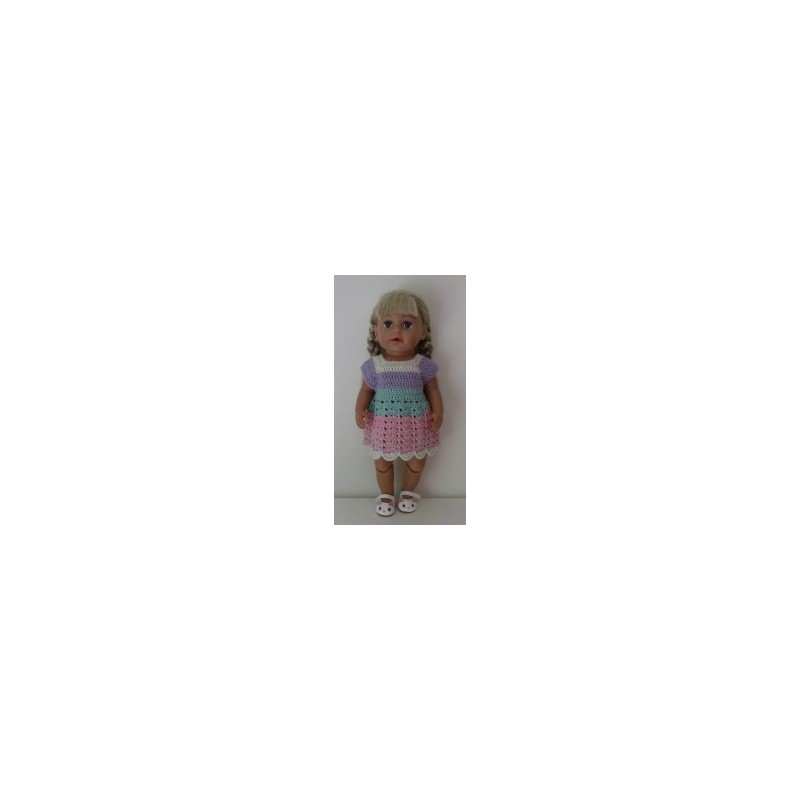 gehaakte jurk baby born 43cm