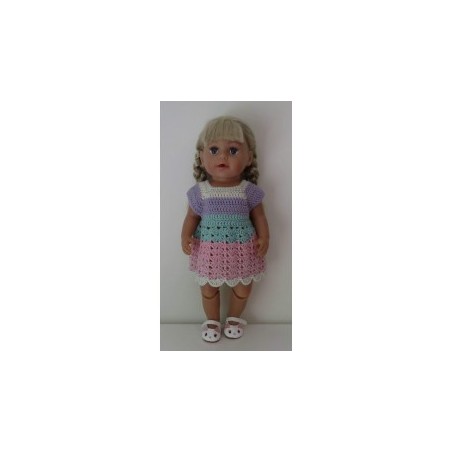 gehaakte jurk baby born 43cm