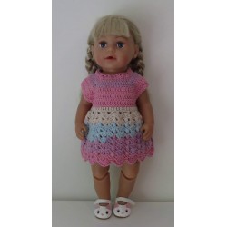 gehaakte jurk baby born 43cm
