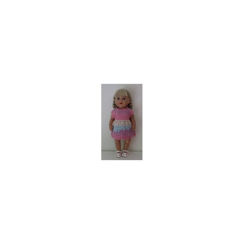 gehaakte jurk baby born 43cm