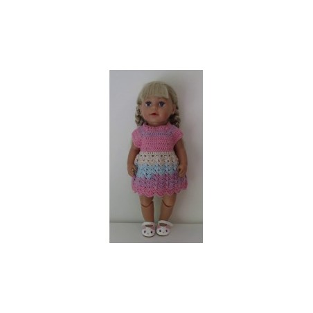 gehaakte jurk baby born 43cm