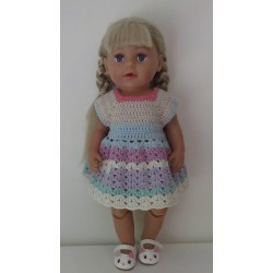 gehaakte jurk baby born 43cm