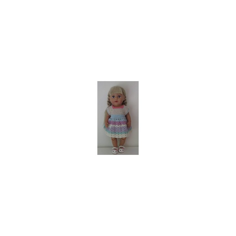 gehaakte jurk baby born 43cm