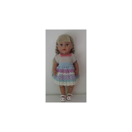 gehaakte jurk baby born 43cm