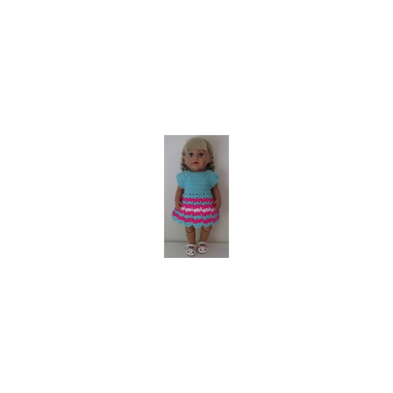 gehaakte jurk baby born 43cm