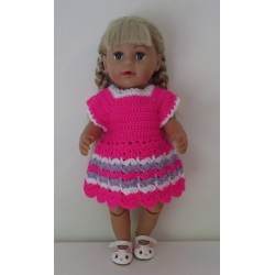 gehaakte jurk baby born 43cm