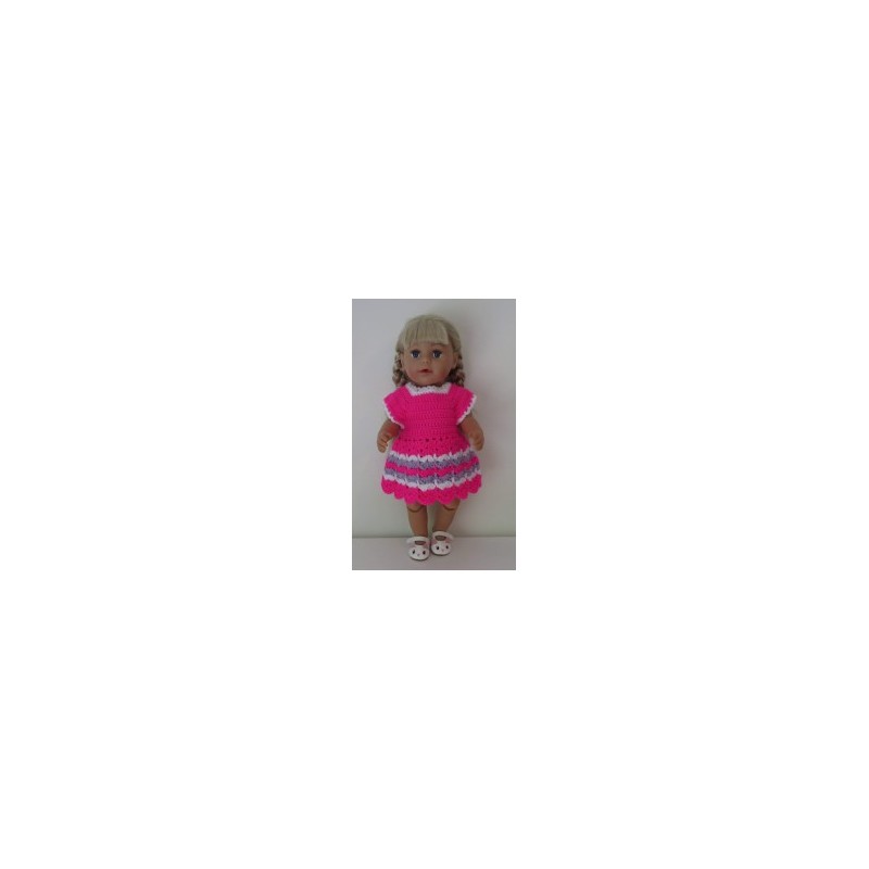 gehaakte jurk baby born 43cm