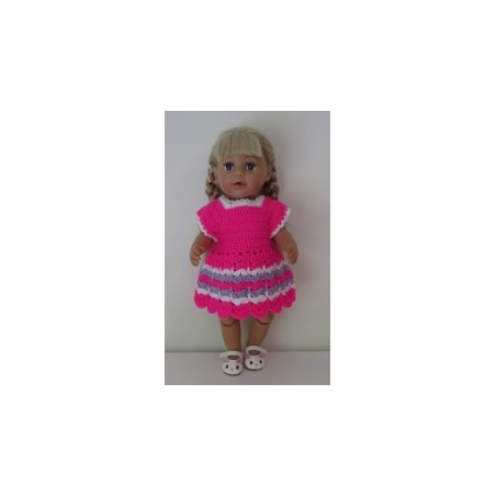 gehaakte jurk baby born 43cm