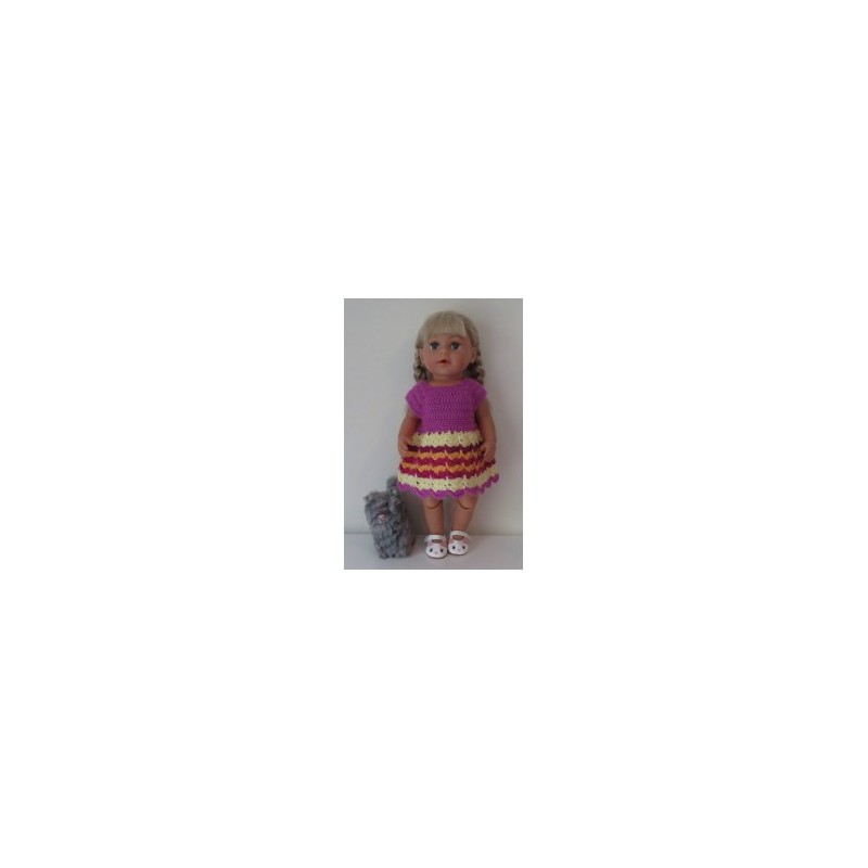 gehaakte jurk baby born 43cm