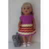 gehaakte jurk baby born 43cm