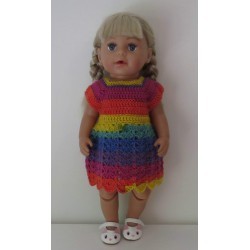 gehaakte jurk baby born 43cm