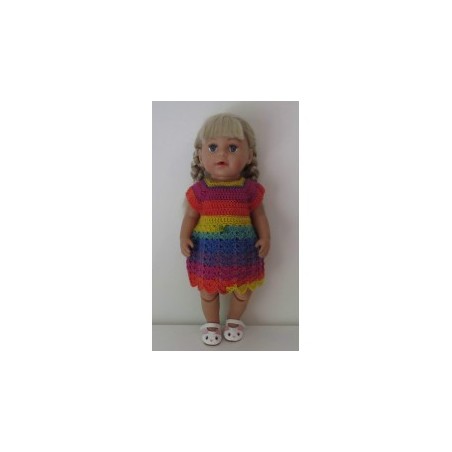 gehaakte jurk baby born 43cm