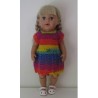 gehaakte jurk baby born 43cm