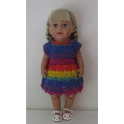 gehaakte jurk baby born 43cm
