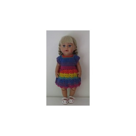 gehaakte jurk baby born 43cm