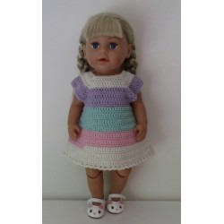 gehaakte jurk baby born 43cm