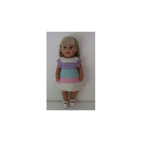 gehaakte jurk baby born 43cm