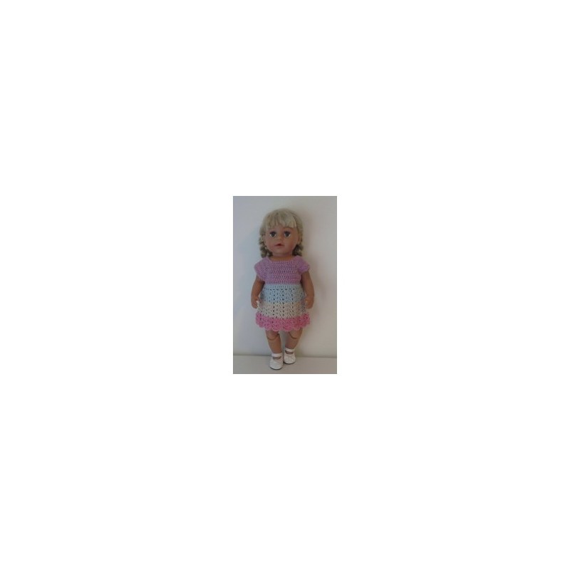 gehaakte jurk baby born 43cm