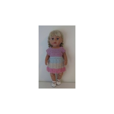 gehaakte jurk baby born 43cm