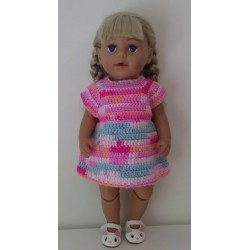gehaakte jurk baby born 43cm