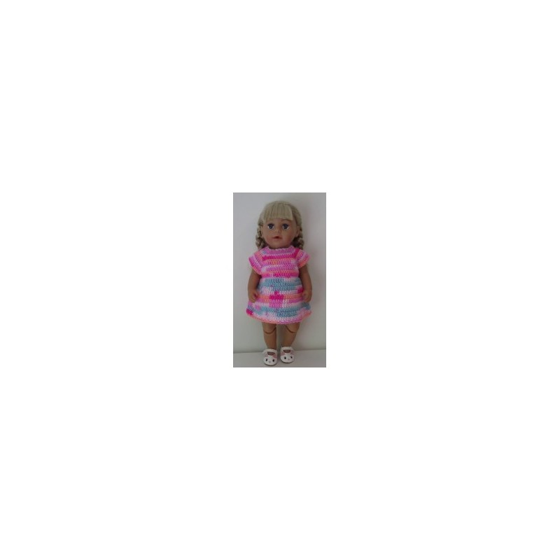 gehaakte jurk baby born 43cm