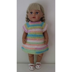gehaakte jurk baby born 43cm