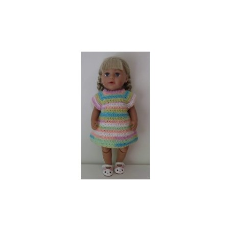 gehaakte jurk baby born 43cm