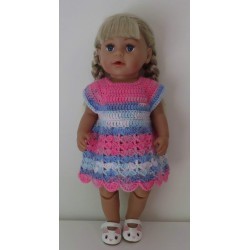 gehaakte jurk baby born 43cm