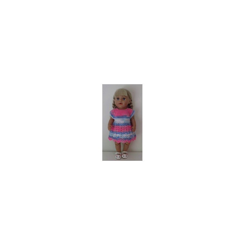 gehaakte jurk baby born 43cm