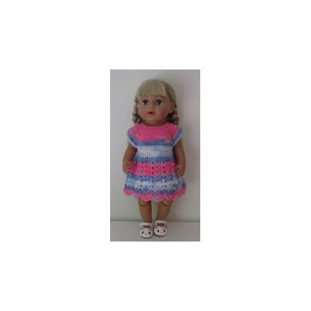 gehaakte jurk baby born 43cm