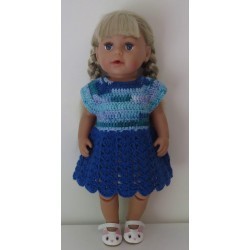 gehaakte jurk baby born 43cm