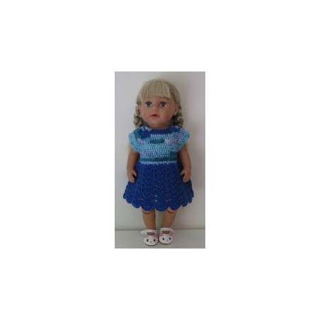 gehaakte jurk baby born 43cm
