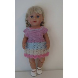 gehaakte jurk baby born 43cm