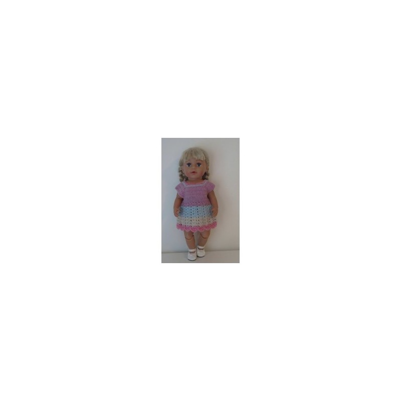 gehaakte jurk baby born 43cm