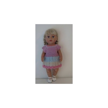 gehaakte jurk baby born 43cm