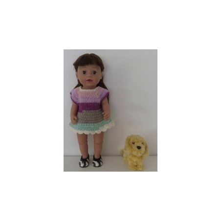 gehaakte jurk baby born 43cm