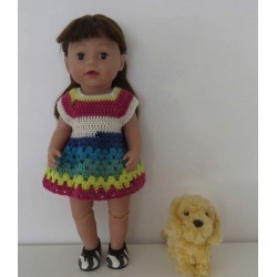 gehaakte jurk baby born 43cm