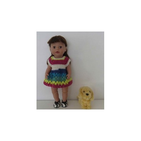 gehaakte jurk baby born 43cm