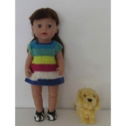 gehaakte jurk baby born 43cm