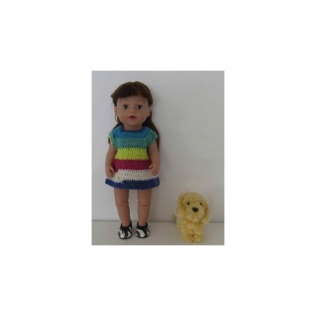 gehaakte jurk baby born 43cm