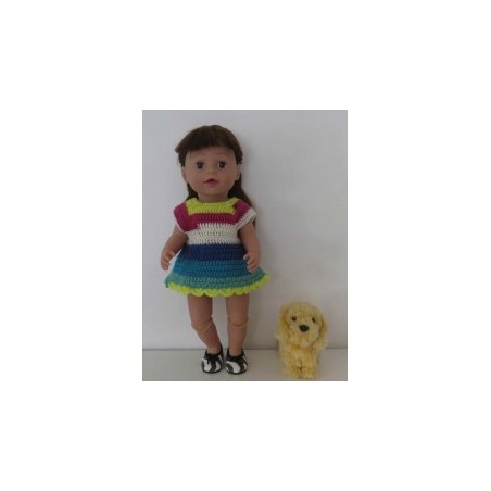 gehaakte jurk baby born 43cm